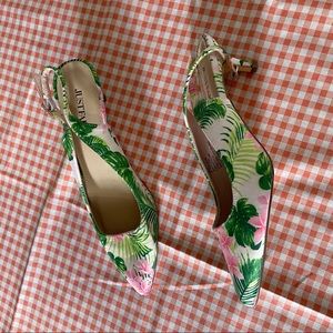 Tropical Floral Hawaiian Heels
